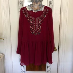 Embroidered Top Dress